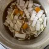 スープジャーレシピ♪白菜とパプリカのスープ